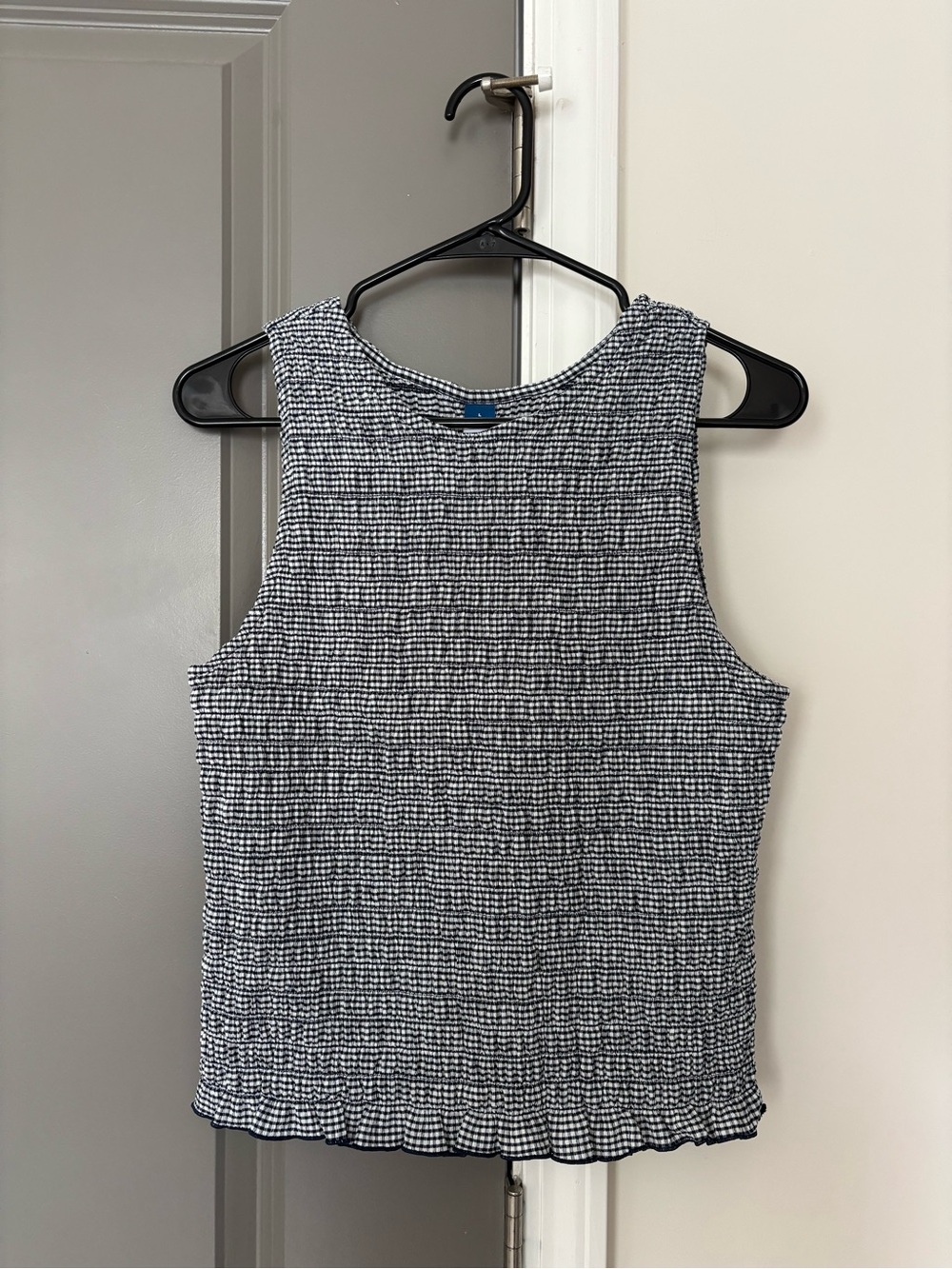 Old Navy Gingham Smocked Tank